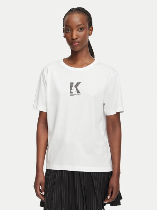 Foto del prodotto Karl Lagerfeld Jeans T-shirt B3W17018 Bianco Regular Fit