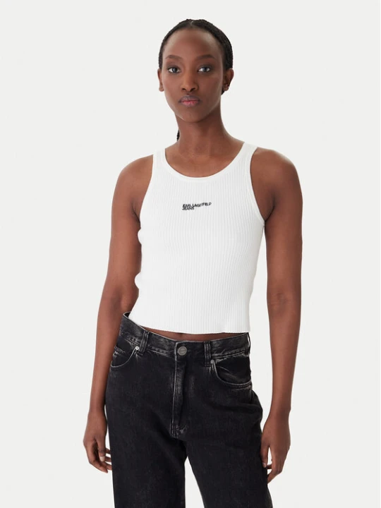 Foto del prodotto Karl Lagerfeld Jeans Top B1W18024 Crema Slim Fit