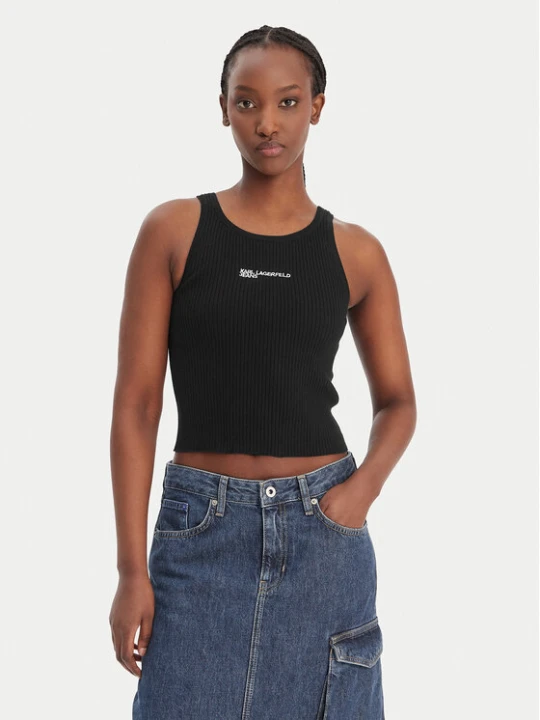 Foto del prodotto Karl Lagerfeld Jeans Top B1W18024 Nero Slim Fit