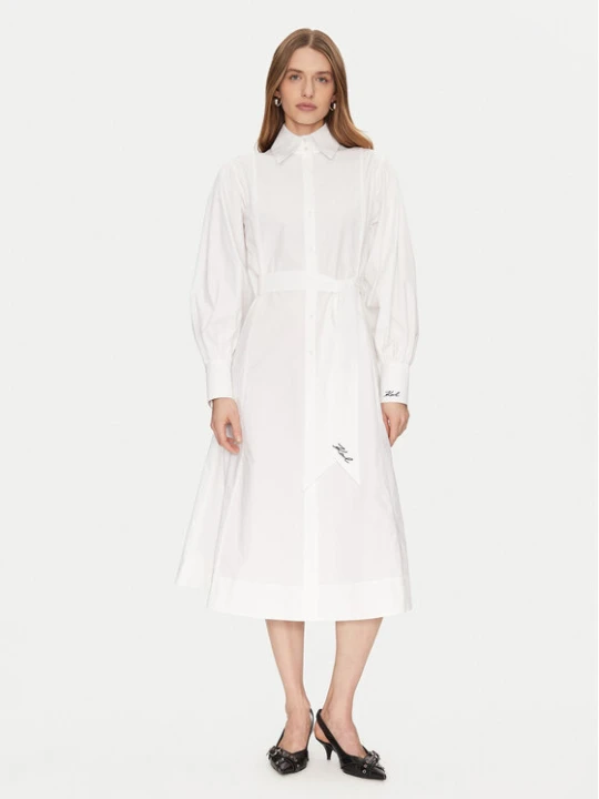 Foto del prodotto KARL LAGERFELD Vestito chemisier A1W13018 Bianco Regular Fit