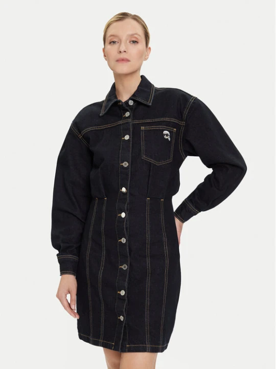 Foto del prodotto KARL LAGERFELD Vestito di jeans A4W13019 Blu scuro Relaxed Fit