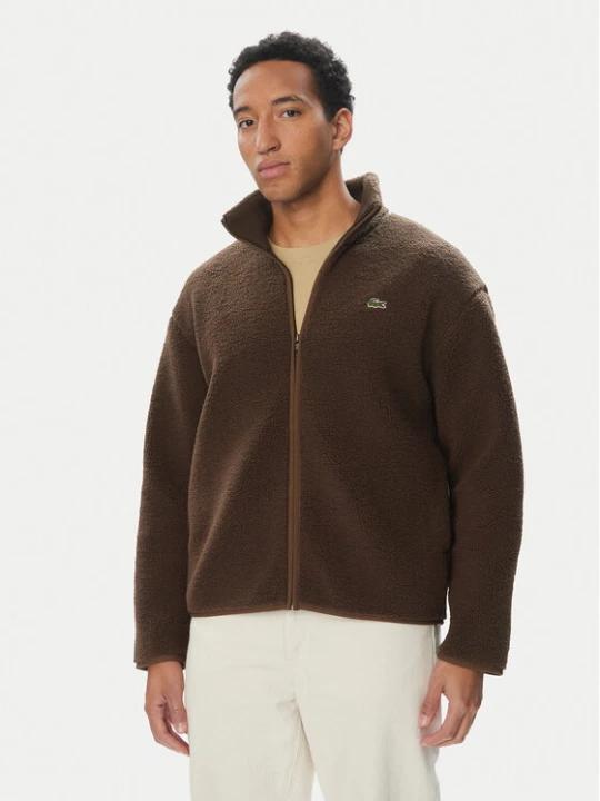 Foto del prodotto Lacoste Felpa di pile BH8672 Marrone scuro Regular Fit