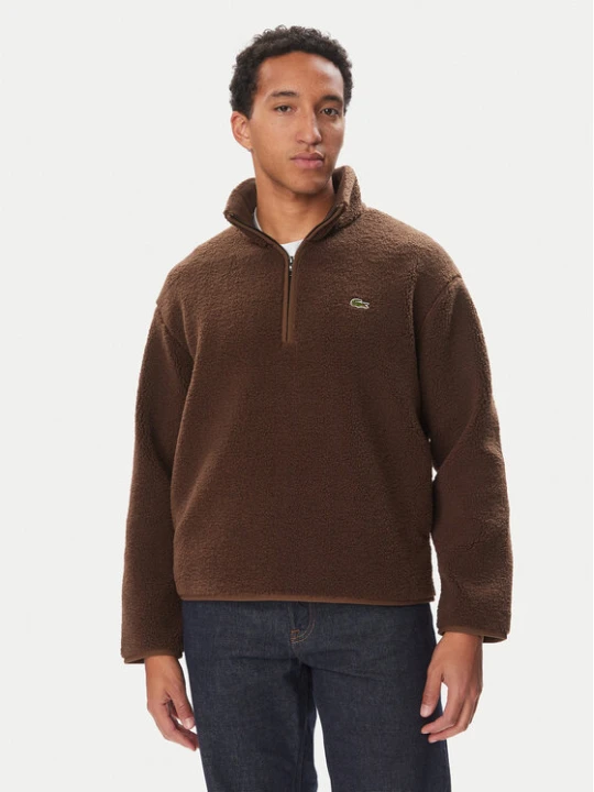 Foto del prodotto Lacoste Felpa di pile SH8648 Marrone scuro Regular Fit