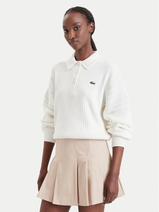 Foto del prodotto Lacoste Maglione AF8272 Crema Regular Fit