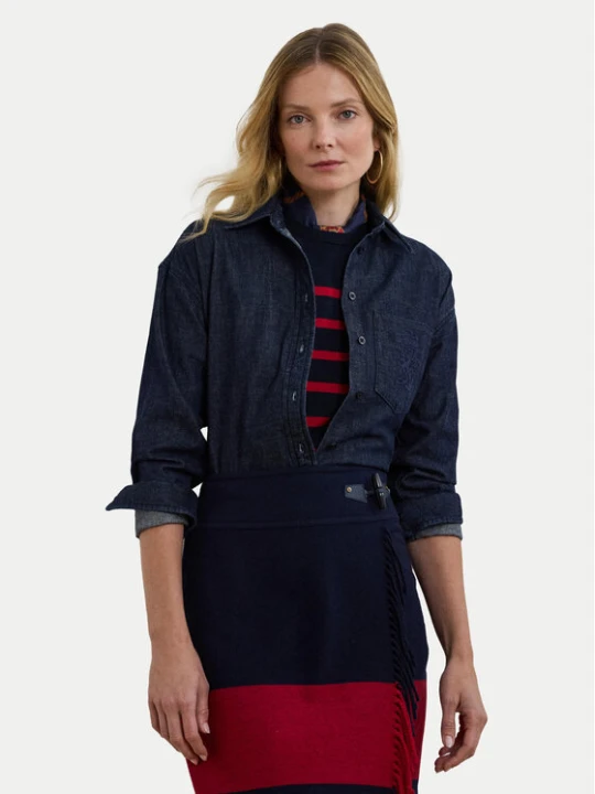 Foto del prodotto LAUREN RALPH LAUREN camicia di jeans 200957620 Blu scuro Relaxed Fit
