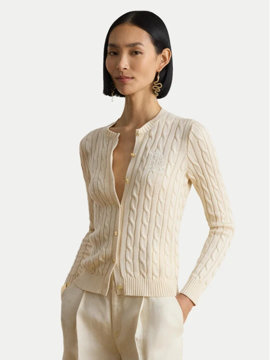 Foto del prodotto LAUREN RALPH LAUREN Cardigan 200P14040001 Crema Regular Fit