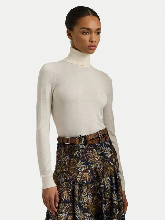 Foto del prodotto Lauren Ralph Lauren Dolcevita 200940470001 Écru Slim Fit Crema