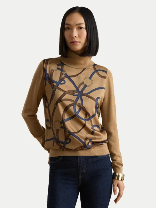 Foto del prodotto LAUREN RALPH LAUREN Dolcevita 200B27532001 Beige scuro Relaxed Fit