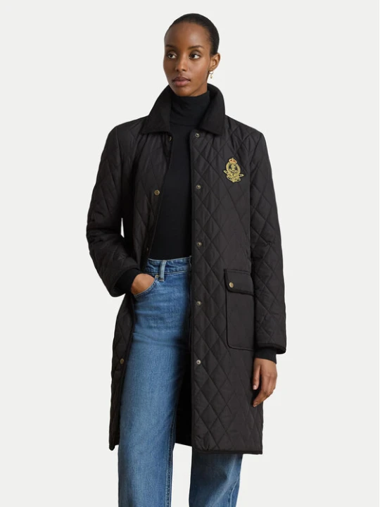 Foto del prodotto LAUREN RALPH LAUREN Giacca di transizione Crested 3 / 4 Quilt 297P18059001 Nero Regular Fit