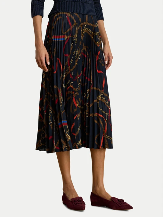 Foto del prodotto LAUREN RALPH LAUREN Gonna plissettata 200P03550001 Blu scuro Regular Fit