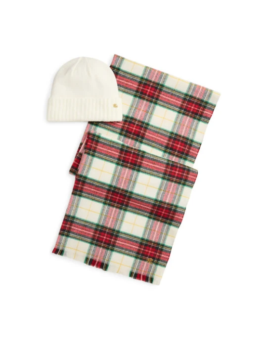 Foto del prodotto LAUREN RALPH LAUREN Set berretto e sciarpa 454P23529002 Crema