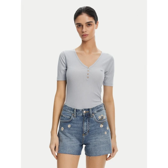 Foto del prodotto Lee T-shirt Henley 112363830 Celeste Slim Fit
