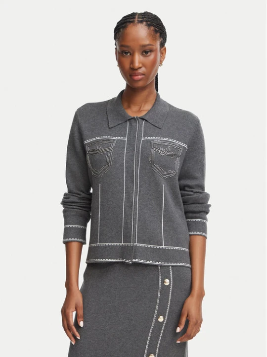Foto del prodotto Liu Jo Cardigan TF6076 MS59L Grigio Regular Fit