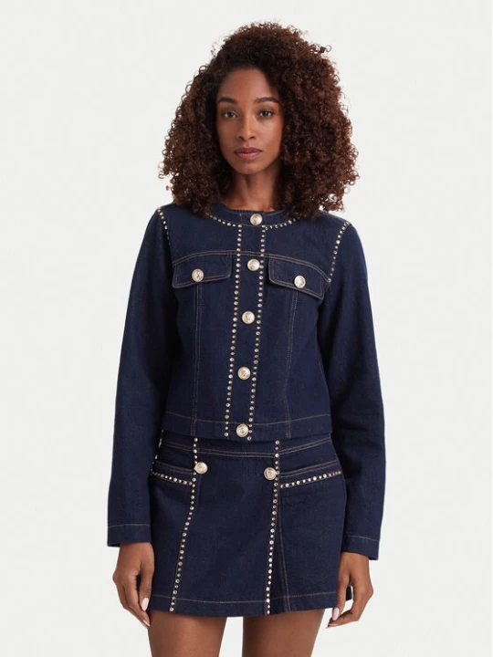 Foto del prodotto Liu Jo Giacca di jeans UF6220 D0347 Blu scuro Regular Fit