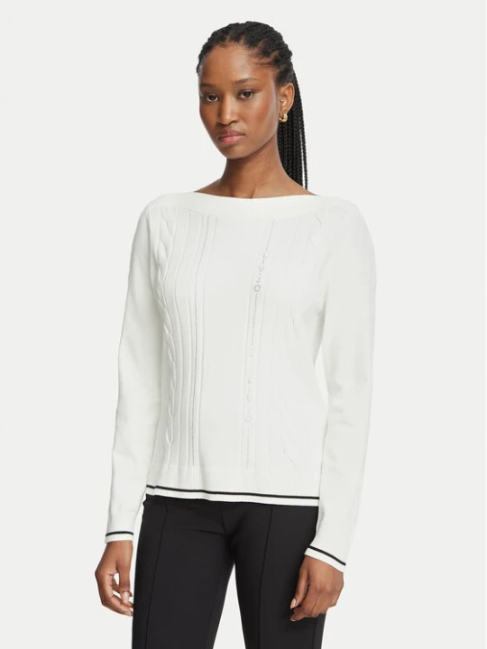 Foto del prodotto Liu Jo Sport Maglione TF6189 MS63L Crema Regular Fit