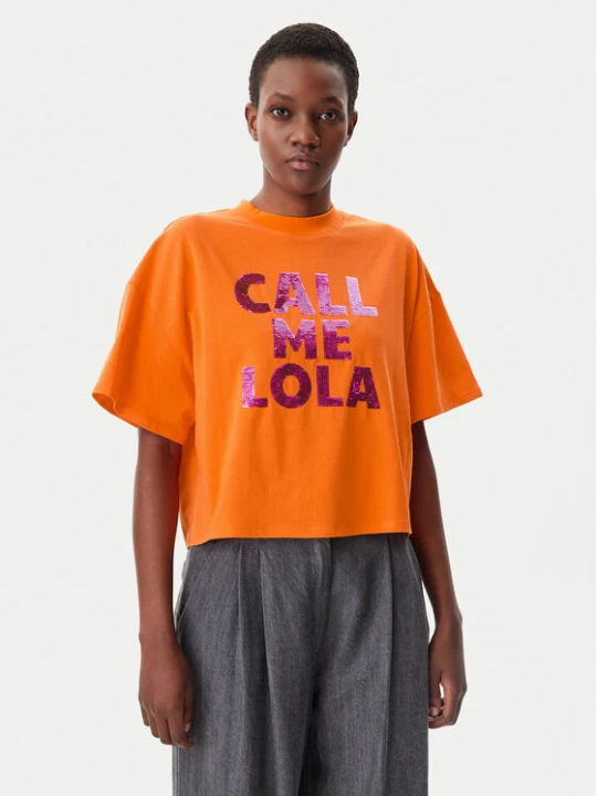 Foto del prodotto LOLA CASADEMUNT T-shirt LS2515054 Arancione Relaxed Fit