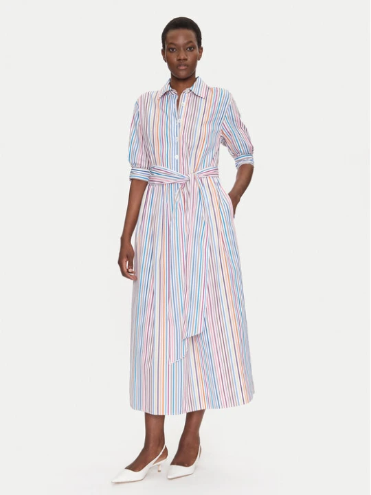 Foto del prodotto Luisa Spagnoli Vestito chemisier Piastrella 542094 Multicolore Regular Fit