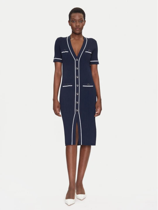 Foto del prodotto Luisa Spagnoli Vestito di maglia Candelotto 100004 Blu scuro Slim Fit