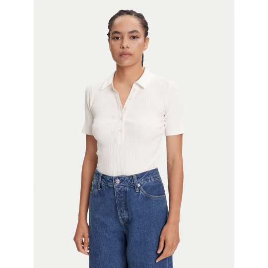 Foto del prodotto Marc O'Polo Polo 506 2156 53001 Écru Slim Fit Crema