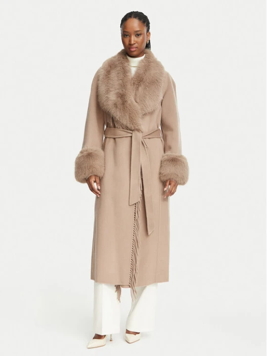 Foto del prodotto Marciano Guess Cappotto di lana G6BL04 W4335 Beige scuro Classic Fit
