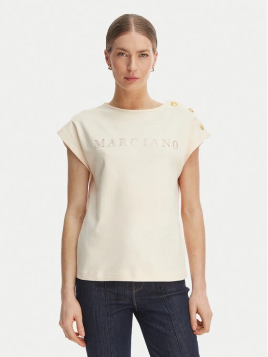 Foto del prodotto Marciano Guess T-shirt G6GI04 K3505 Écru Regular Fit Crema