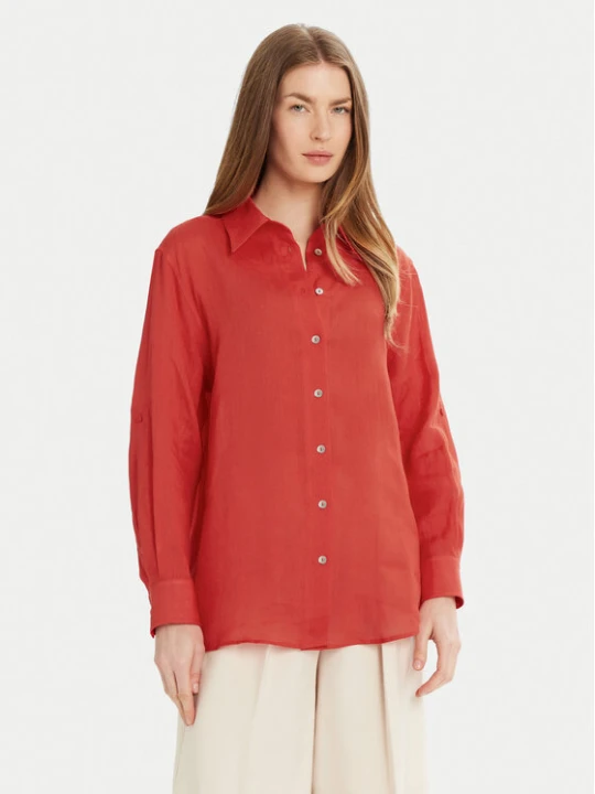 Foto del prodotto Marella Camicia Ixie 2513111084 Rosso Regular Fit