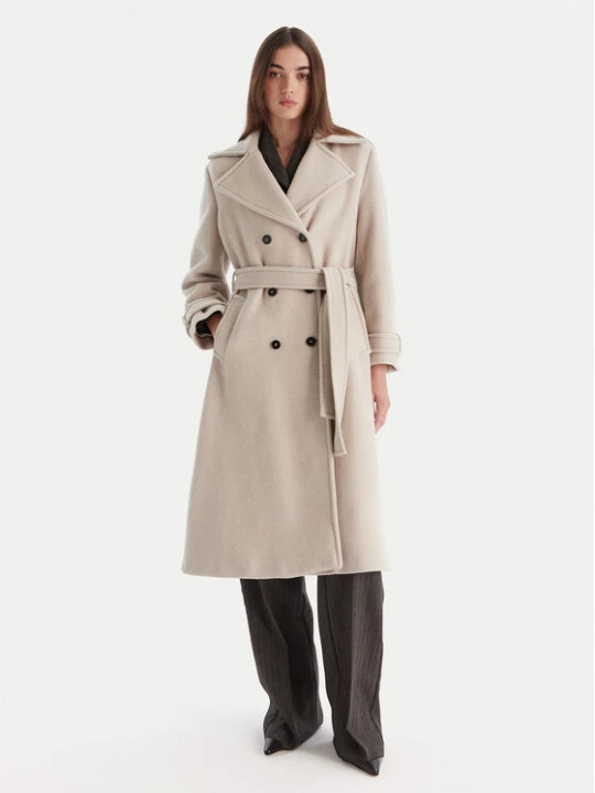 Foto del prodotto Marella Cappotto di lana Balcone 2523016112 Beige Regular Fit