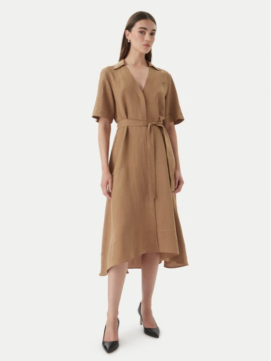 Foto del prodotto Marella Vestito chemisier Emme by Marella Detto 2615221082 Marrone Regular Fit