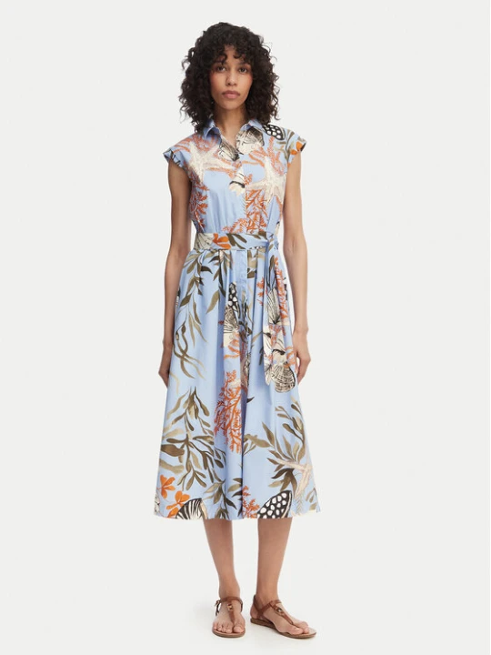 Foto del prodotto Marella Vestito chemisier Padana 2613221202 Celeste Regular Fit