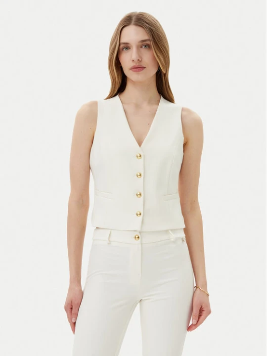 Foto del prodotto Maryley Gilet 25EB128 / 43VA Écru Regular Fit Crema