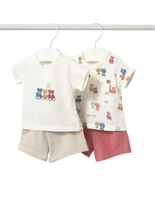 Foto del prodotto Mayoral Completo 2 T-shirt e pantaloncini 1652 Multicolore Regular Fit