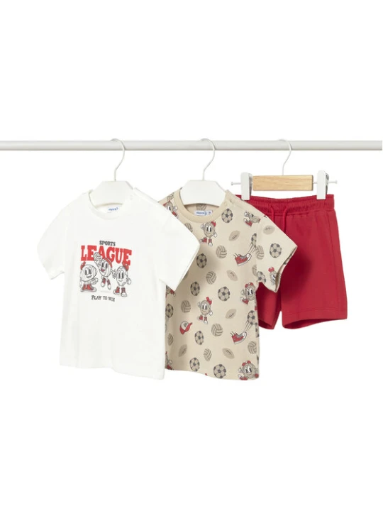Foto del prodotto Mayoral Completo 2 T-shirt e pantaloncini 1669 Multicolore Regular Fit