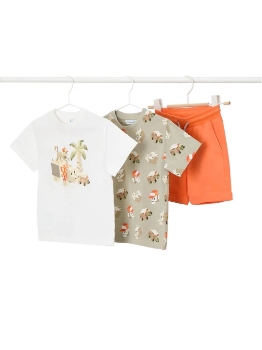 Foto del prodotto Mayoral Completo 2 T-shirt e pantaloncini 3609 Multicolore Regular Fit