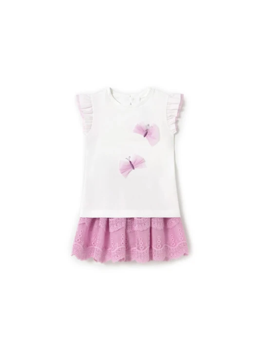Foto del prodotto Mayoral Completo T-shirt e gonna 1929 Rosa Regular Fit