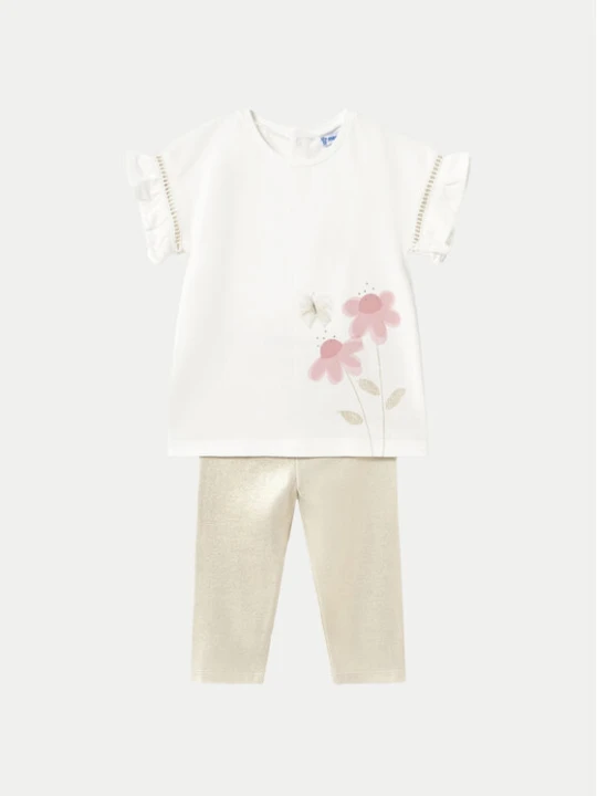 Foto del prodotto Mayoral Completo T-shirt e leggings 1734 Beige Regular Fit