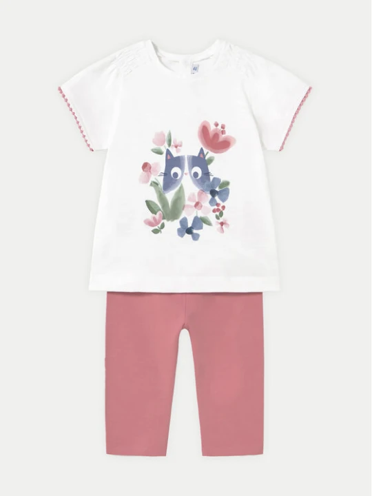 Foto del prodotto Mayoral Completo T-shirt e leggings 1736 Rosa Regular Fit