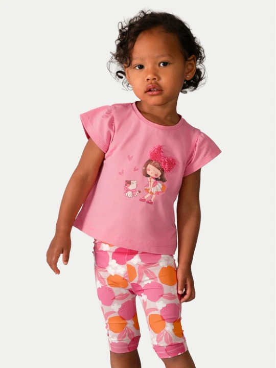 Foto del prodotto Mayoral Completo T-shirt e leggings 1751 Rosa Regular Fit