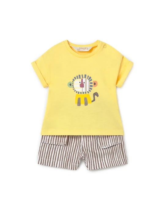 Foto del prodotto Mayoral Completo T-shirt e pantaloncini 1284 Giallo Regular Fit