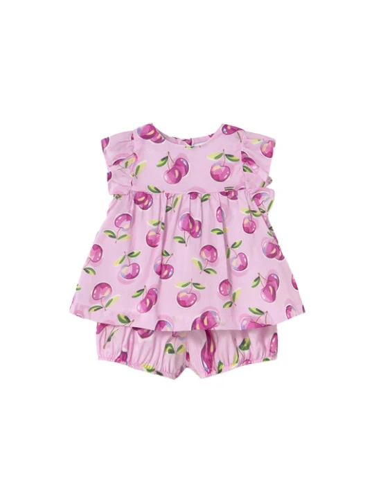Foto del prodotto Mayoral Completo top e pantaloncini 1238 Rosa Regular Fit