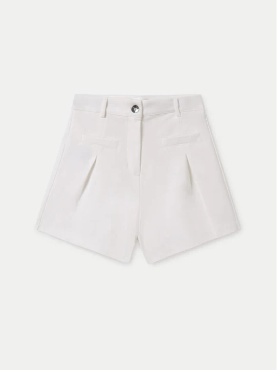 Foto del prodotto Mayoral Pantaloncini di tessuto 6214 Écru Regular Fit Crema