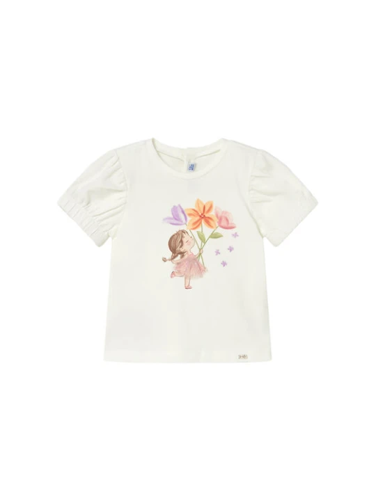 Foto del prodotto Mayoral T-shirt 1078 Écru Regular Fit Crema