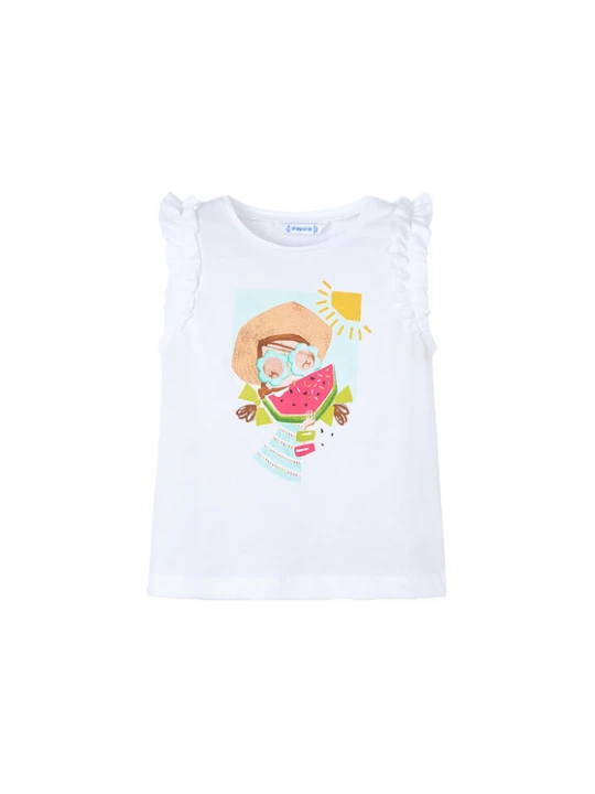 Foto del prodotto Mayoral Top 3021 Bianco Regular Fit