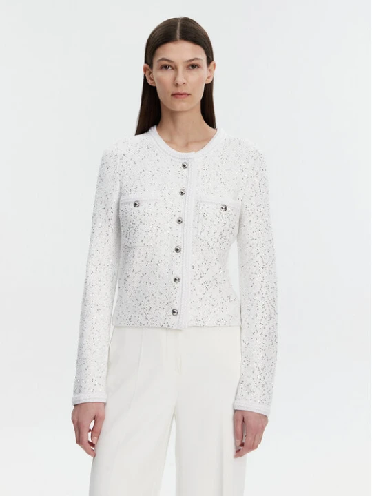 Foto del prodotto MICHAEL Michael Kors Cardigan MF460Z6F5L Bianco Regular Fit