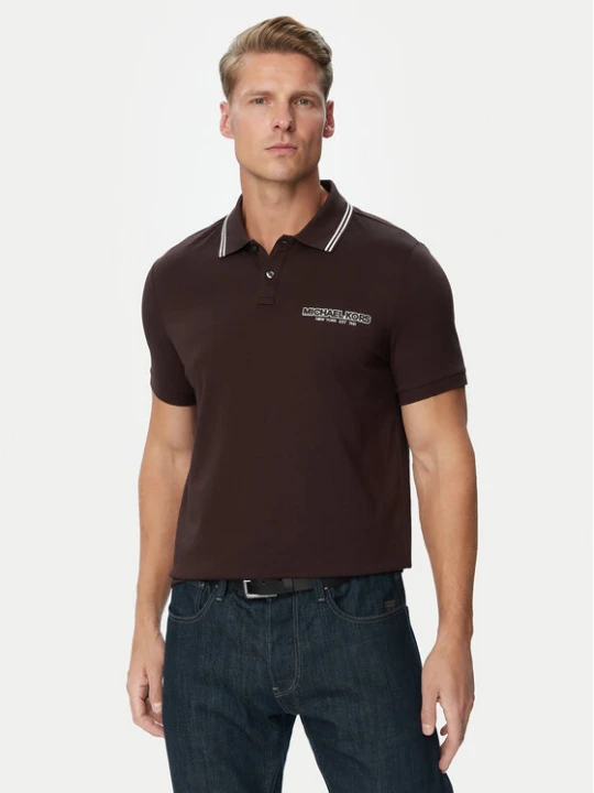 Foto del prodotto MICHAEL Michael Kors Polo CF6536S19P Marrone scuro Regular Fit