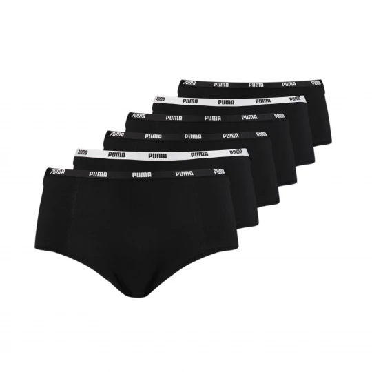 Foto del prodotto Mini short PUMA da donna, confezione da sei, Abbigliamento, Nero czarny