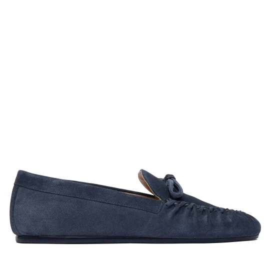 Foto del prodotto Mocassini Stuart Weitzman Britt Bow SM414 Blu scuro