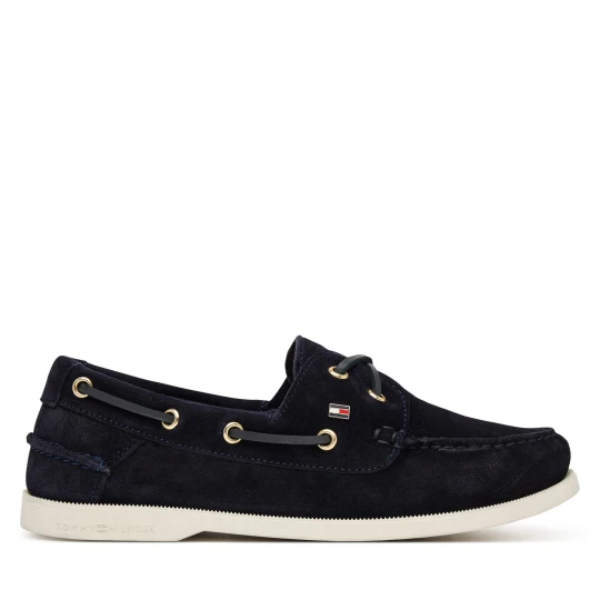 Foto del prodotto Mocassini Tommy Hilfiger Hilfiger Suede Boat Shoe FW0FW09338 Blu scuro
