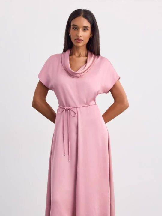 Foto del prodotto Mohito - Abito midi con allacciatura - rosa cipria