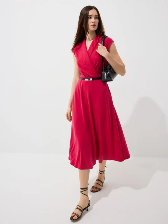 Foto del prodotto Mohito - Abito midi con cintura - fucsia