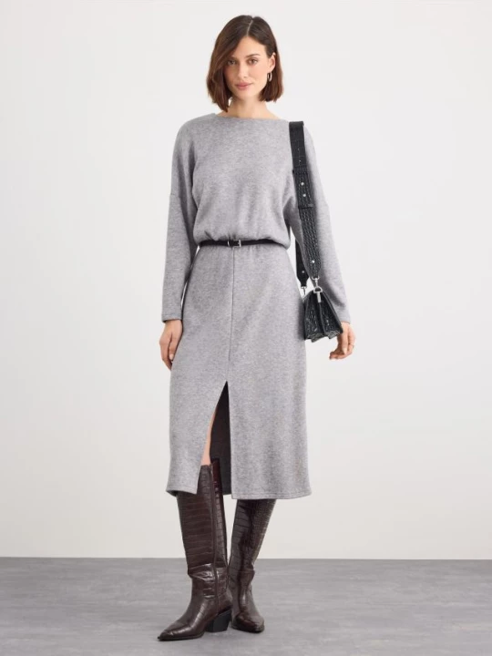 Foto del prodotto Mohito - Abito midi con cintura - grigio scuro